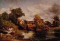 Das weiße Pferd Romantische Landschaft John Constable